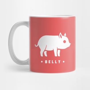 Small Potbelly Piglet. Cute minimal art for big fans Mug